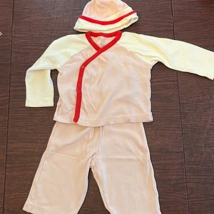 Tea Collection 3 piece pink/red set size 6 months